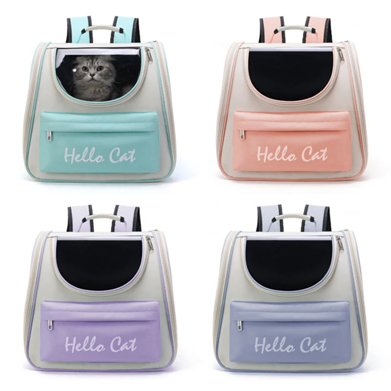 Рюкзак для домашних питомцев вместительная сумка переноски кошек уличная