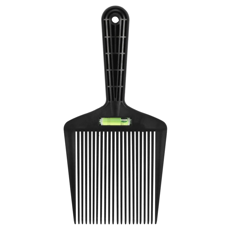 

Flat Wide Tooth Hair Comb With Level Instrument Dyeing Coloring Pigment Mixing Coating Pro Barber Hairstyling Brush Tool
