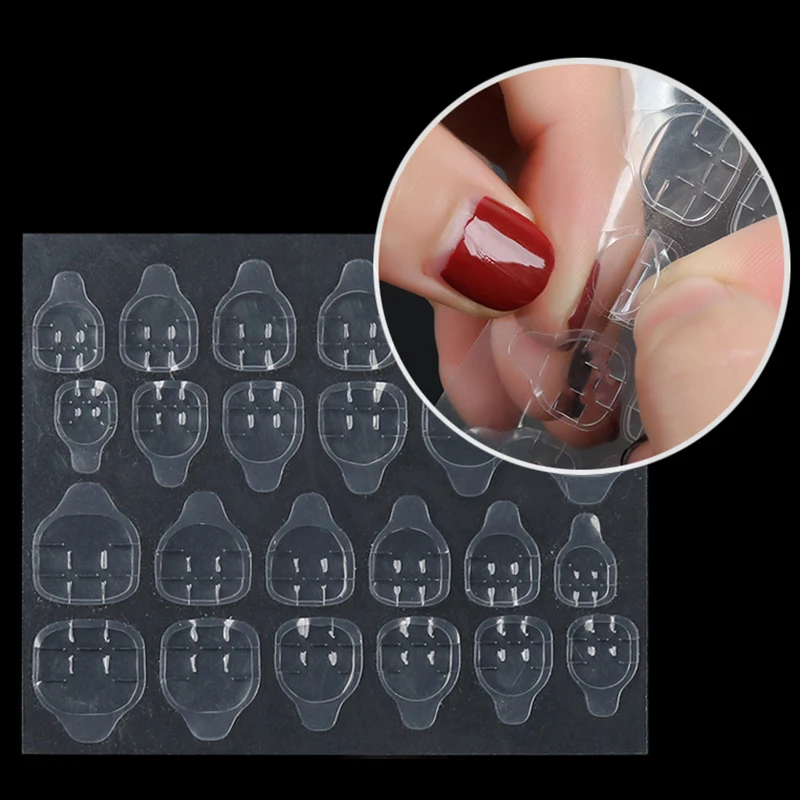 

1/5/10 Sheets False Nail Art Adhesive Tape Glue Sticker Double Sided Nail Jelly Glue DIY Tips Fake Nail Acrylic Manicure Gel