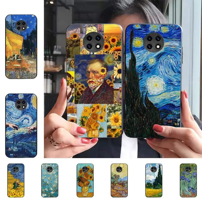

Van Gogh Starry Sky Art Phone Case For Redmi 9 5 S2 K30pro Silicone Fundas for Redmi 8 7 7A note 5 5A Capa
