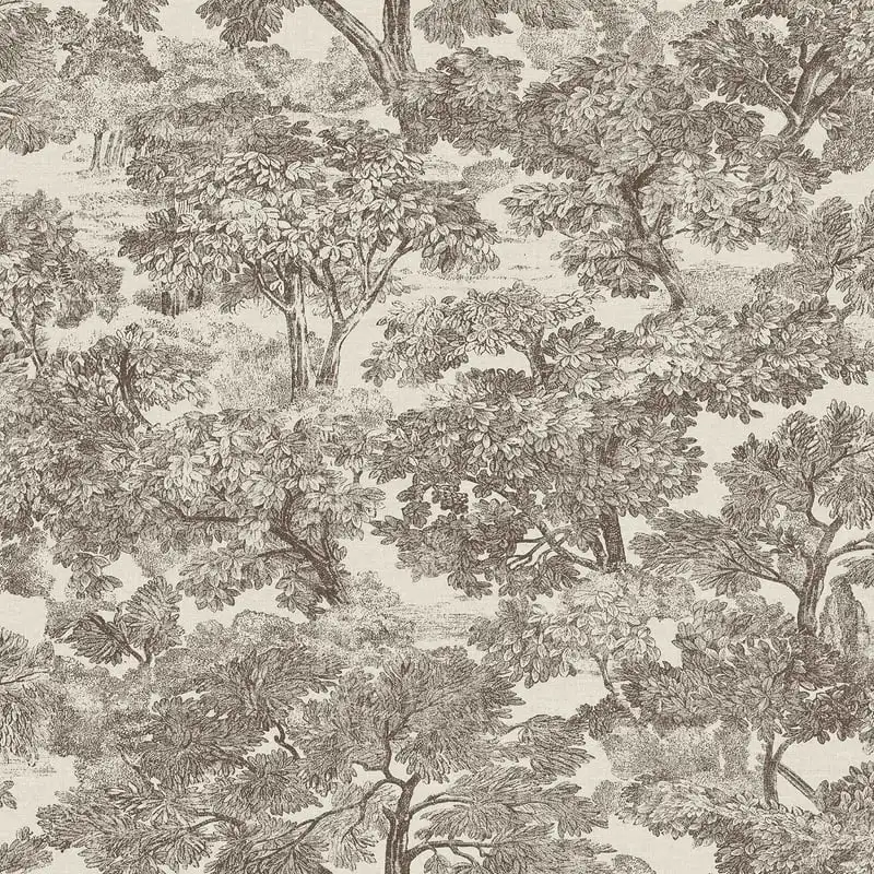 

Blyth Brown Toile Wallpaper 56.4 sq. ft.