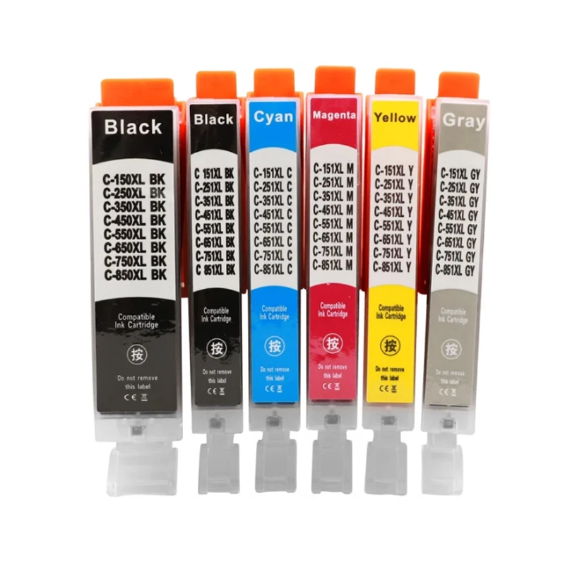 Совместимый картридж PGI-850 CLI-851 для принтера Canon PGI850 CLI851 PIXMA MG7580 IP7280 IP8780 MX728 MX928 IX6780