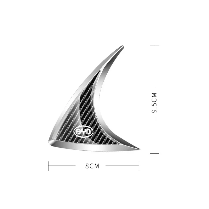 1 пара автомобильных металлических наклеек на окно багажника аксессуары для BYD