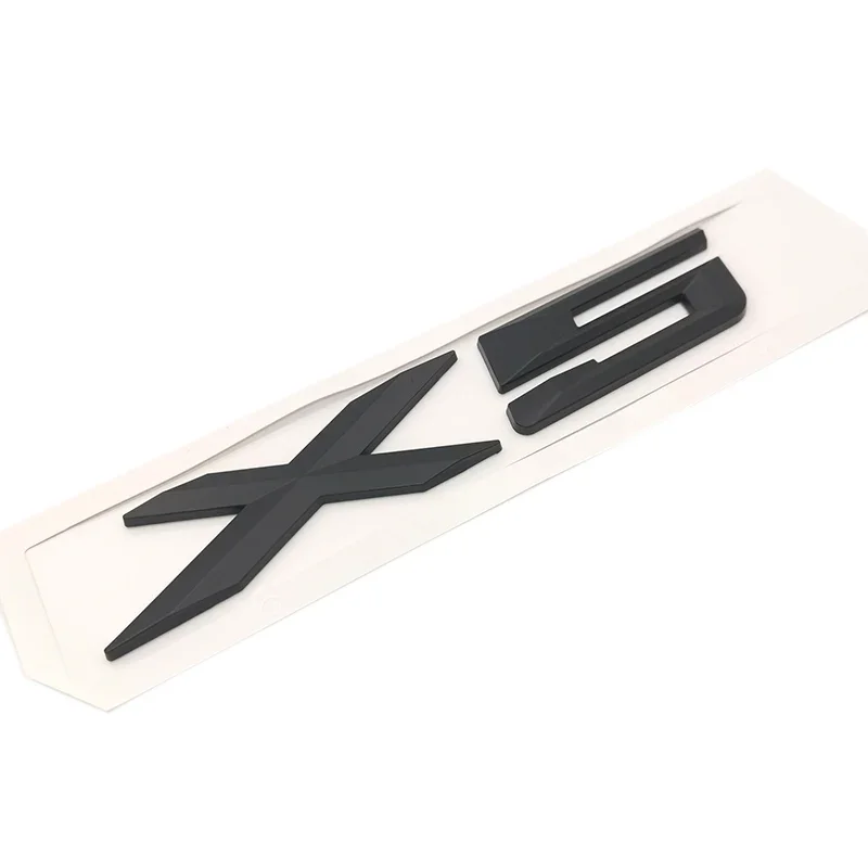 

3D хромированный логотип, серебряный хвост, буква, пластиковая эмблема, значок, наклейка, украшение для BMW X1 X3 X5 X6 E83 F25 GT, аксессуары для стайлинга