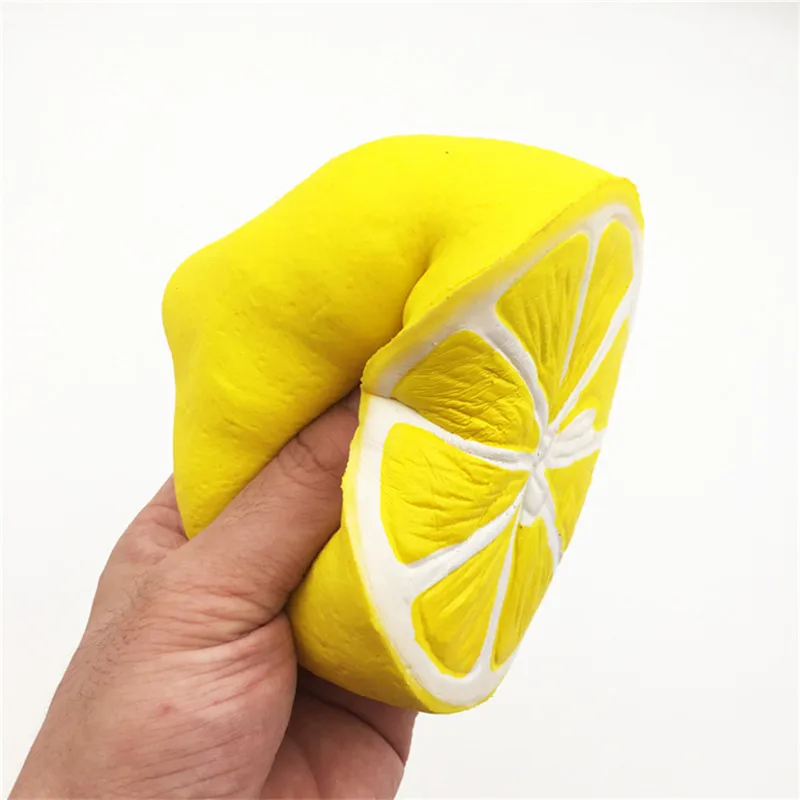 

Jumbo Lemon Kawaii Cute Fruit Children's simulation toy Slow Rising Decoration Phone Strap Pendant Gift PU Toys Doll
