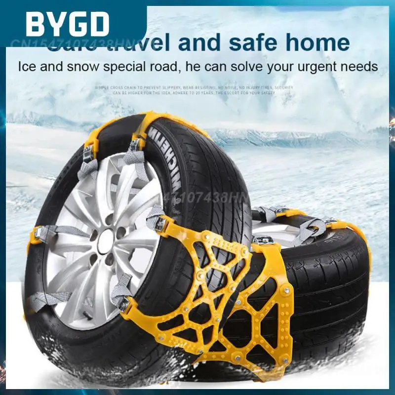 

Emergency Car Tires Chains Snow Chain Urethane Set Winter Roadway Safety Wheel Ties Belts Car Accessories Anti Skid Automobile