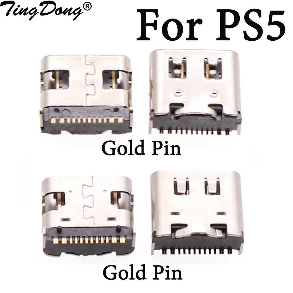 TingDong for Sony  PS5 Controller Type C Charging Port Socket replacement for DualShock 5 Charger Jack