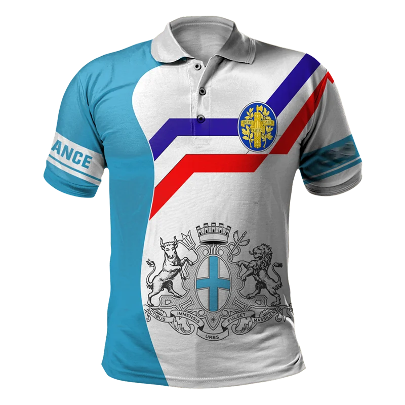 

Мужская футболка-поло с 3D-принтом, с коротким рукавом