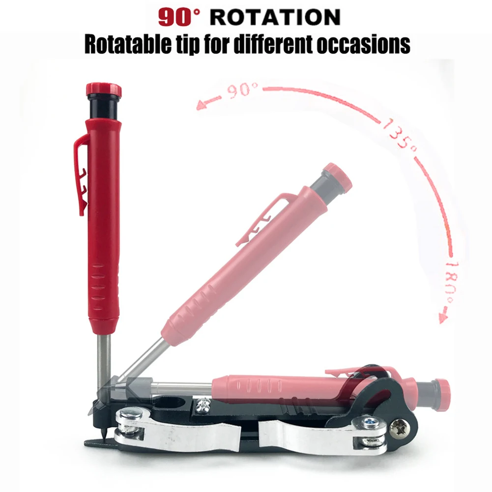 

Woodworking Measuring Tools Adjustable Profile Scribing Ruler with Deep Hole Pen for Contour Gauge Accessories