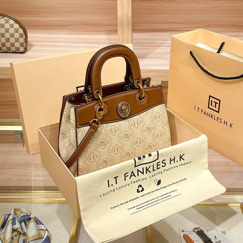 Женская Роскошная сумка из натуральной кожи светильник новинка 2023 дизайнерская