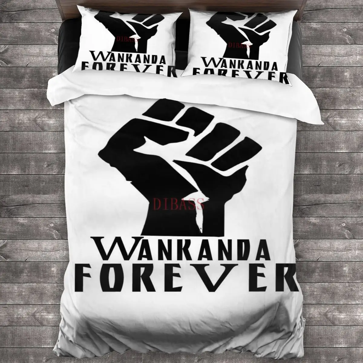 

Wakanda Forever Soft Microfiber Comforter Set with 2 Pillowcase, Quilt Cover With Zipper Closure King Size Comforter Cover