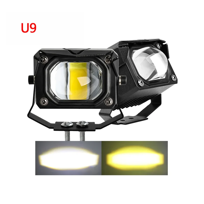 

LED Fog lights Off-road Motorcycle Modified Headlights ATV Engineering Vehicle Home Lighting With Decoder 100W A Pair