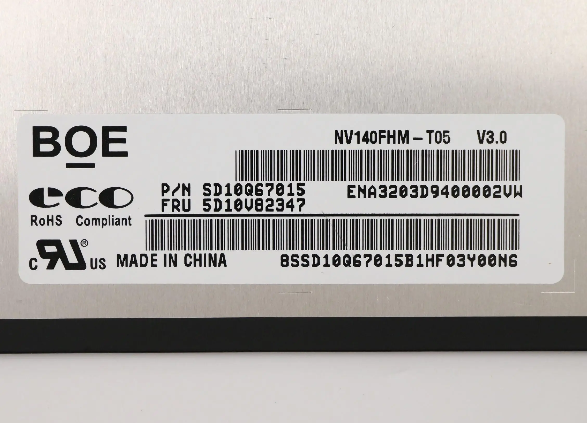Для X1 Carbon 8-го поколения FHD сенсорный экран NV140FHM T05 V3.0 5D10V82347 B140HAK02.6 0A 5D10V82346