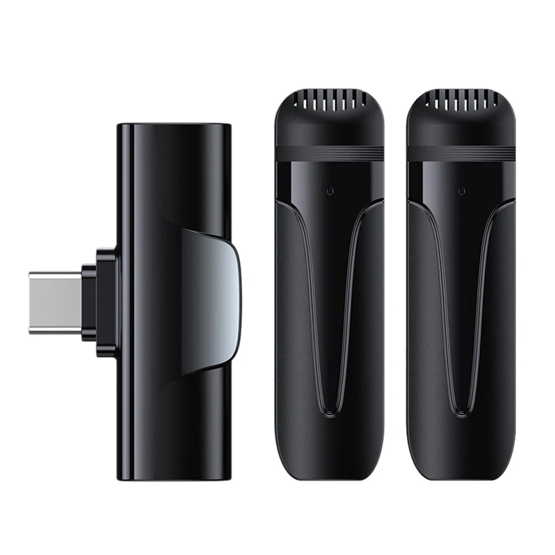 

Wireless Lavalier Microphone Plug And Play 2.4G Wireless Microphone Suitable For Youtube Facebook Live Vlog