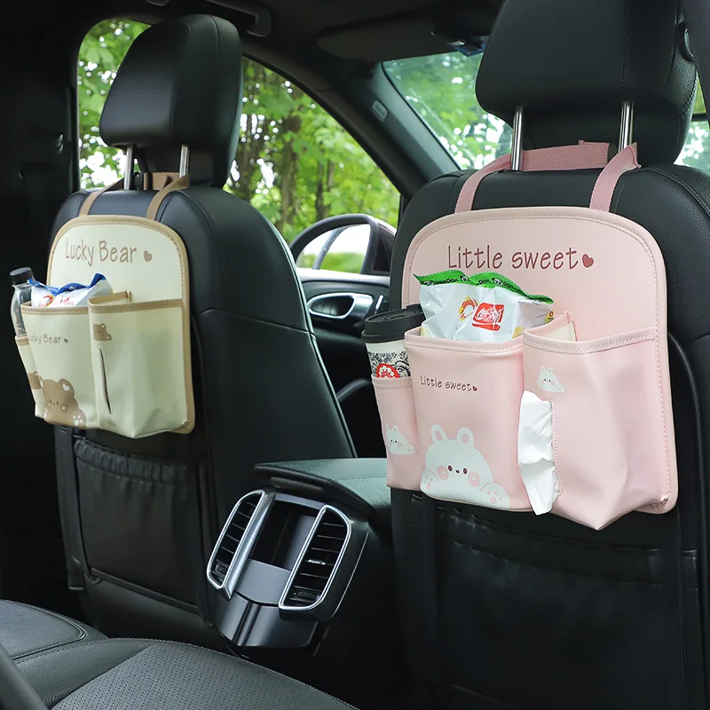 

1Pcs Cute Cartoon Car Back Seat Organizer for Kids Children Baby Multi-function Car Seat Back Storage Hang Bag Pocket Foldable