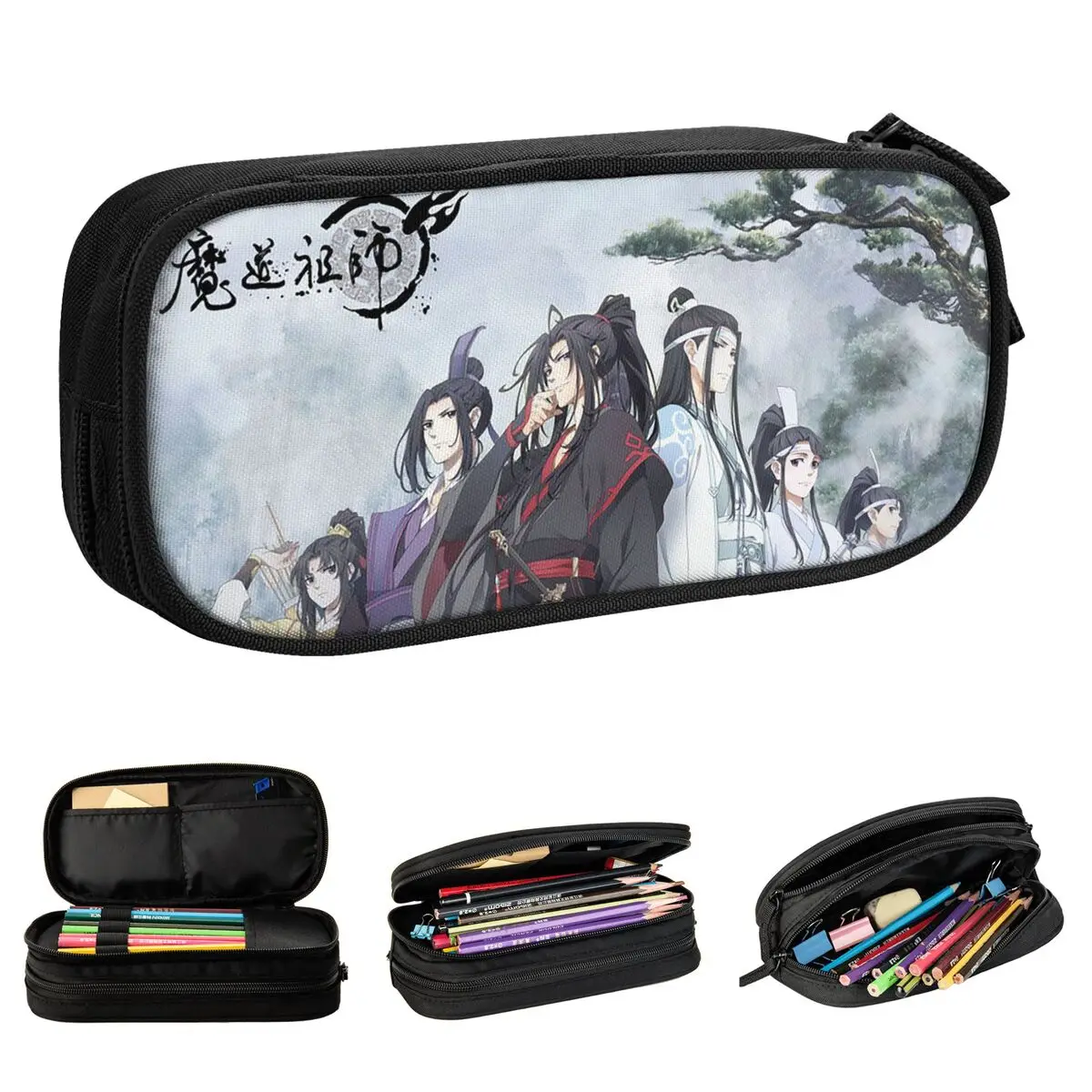 Пеналы для карандашей с рисунком аниме, броманские Пеналы, коробка для ручек для студентов, большой предмет хранения