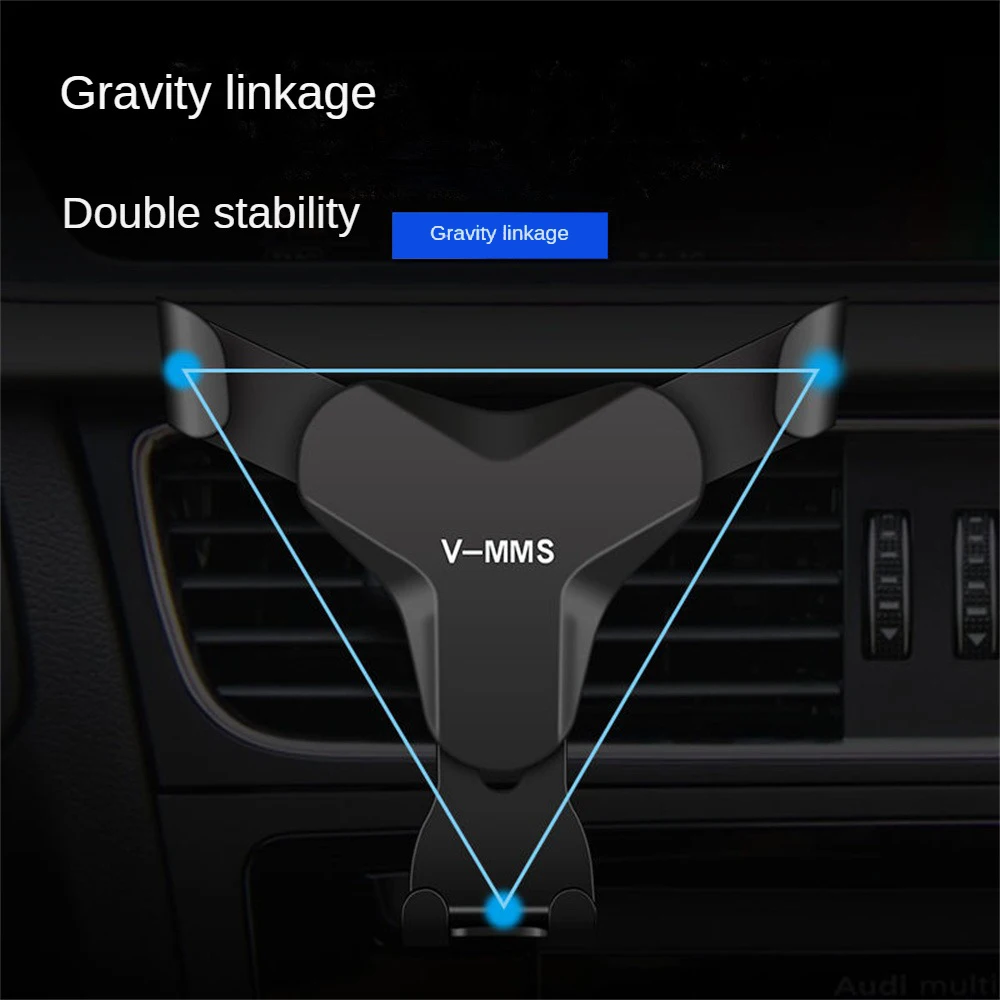 

Гравитационный автомобильный держатель, автомобильный держатель с креплением на вентиляционное отверстие, кронштейн, держатель для сотового телефона, без магнитной подставки для GPS, для IPhone 14, Samsung