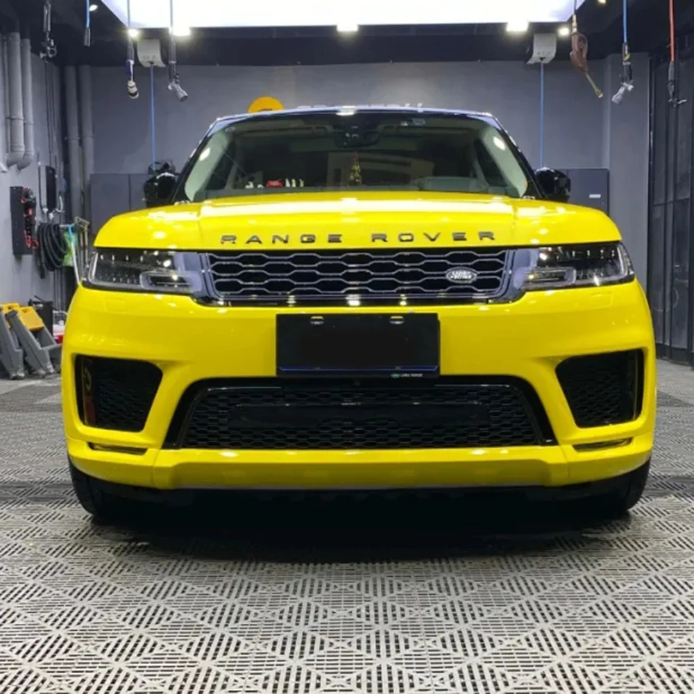 

1.52*18m PVC Automotive Super Gloss PET Maize Yellow Vinyl Automotive Vinyl Wrap