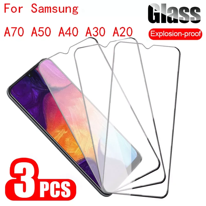 

Glass For Samsung Galaxy A70 Case Full Cover On For Samsung A70 A30 A40 A50 2019 Tempered Glass Sansung Sumsung Galax