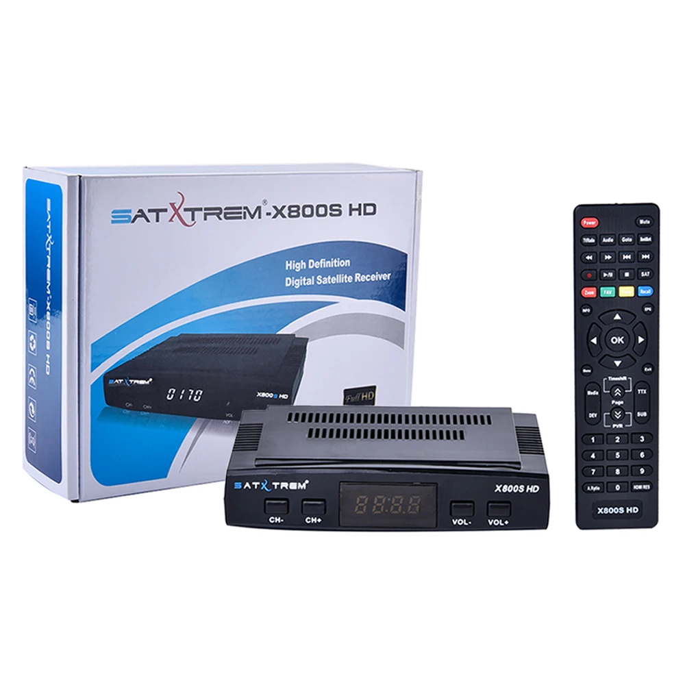 Цифровой ТВ DVB S2 X800s спутниковый декодер рандомный Ресивер FTA/C2 HD ТВ-тюнер для