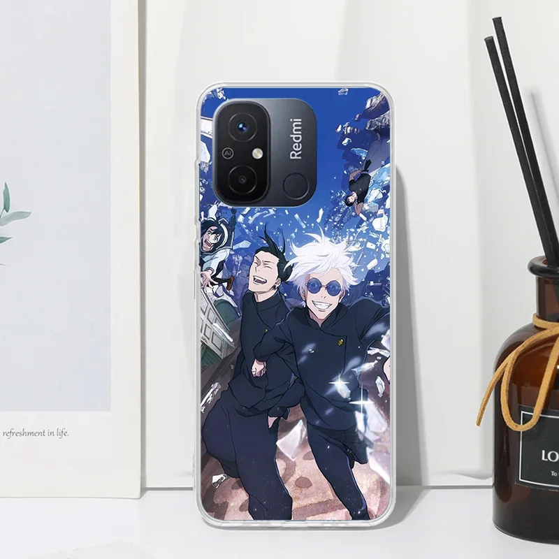 Чехол для телефона Jujusu-Kaisen Geto Suguru Xiaomi Redmi 12C 12 10C 10A 10 9C 9A 9T 9 8A 8 7A 7 6A 6 Pro K70 K40 K20 Fundas Back Co