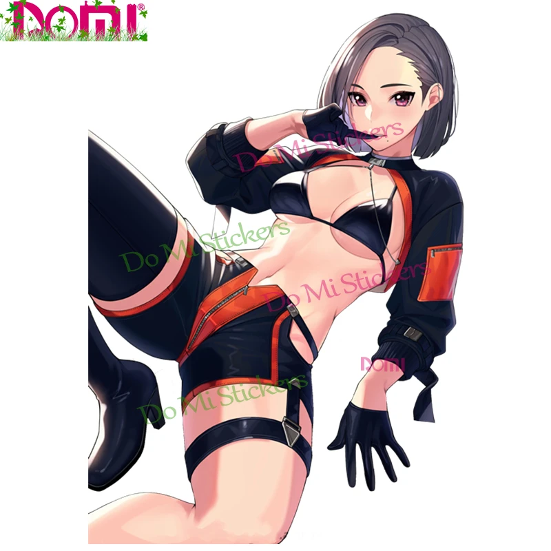 

Quality Printed Decals Small Town Sexy Anime Girl Car Stickers Automobile Goods Parts Die-Cut Waterproof PVC