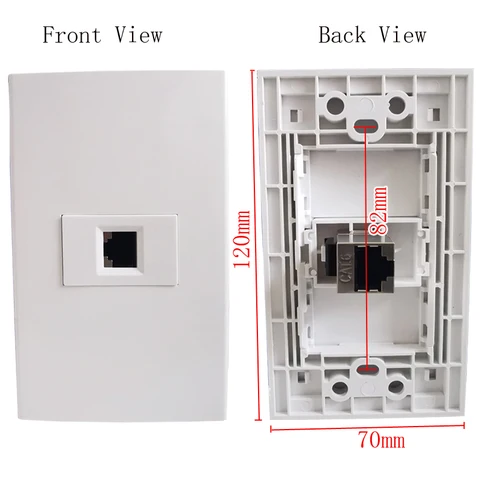 Настенная розетка UKITSON CAT6 RJ45 белая