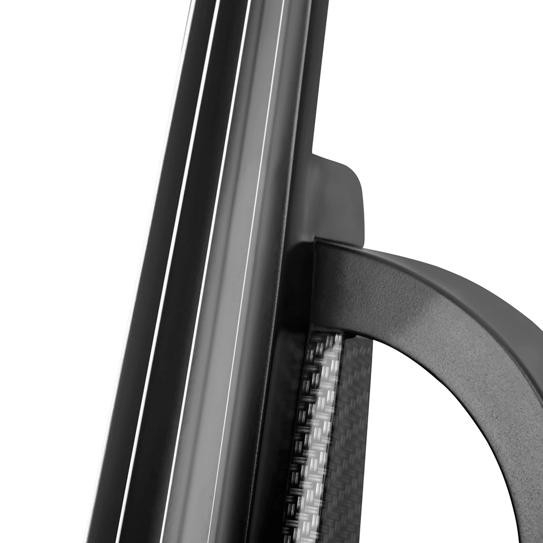 Электрическая скрипка из углеродного волокна 4/4 безголовая с бантом чехол для