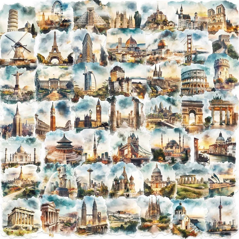 

Архитектурные стикеры ПЭТ для скрапбукинга