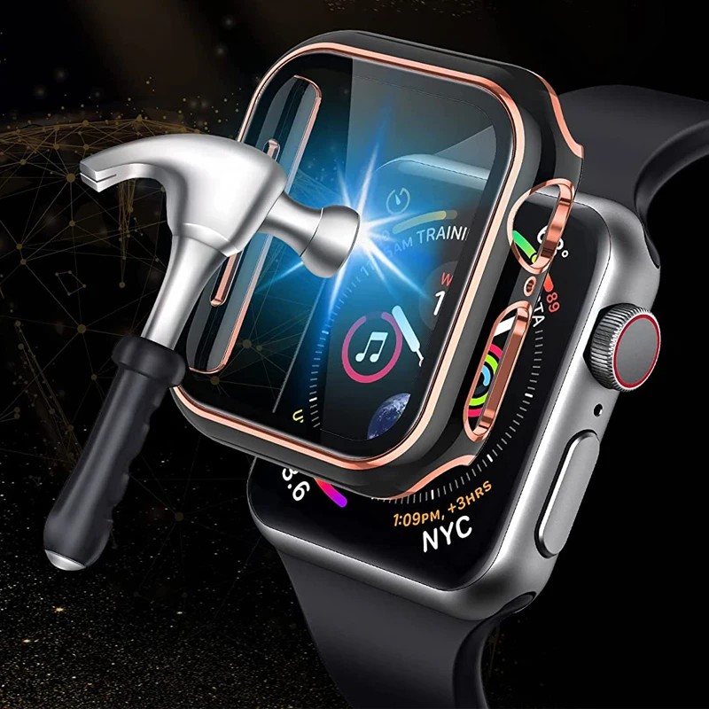 

Screen protector cover for Apple watch Case 44mm 40mm 45mm 41mm 38mm 42mm Matte Hard Apple watch serie 3 4 5 6 SE 7 Accessories