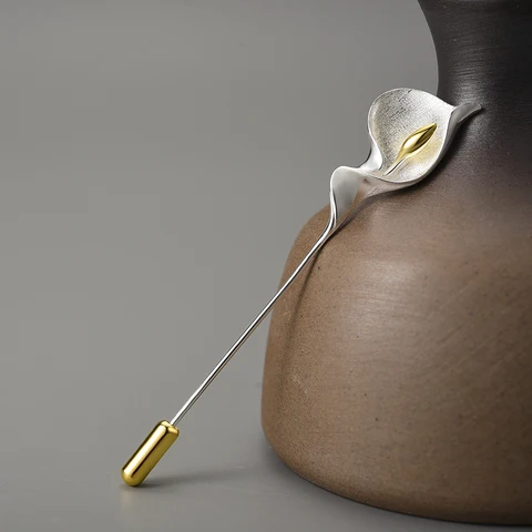 Брошь Lotus Fun из серебра 925