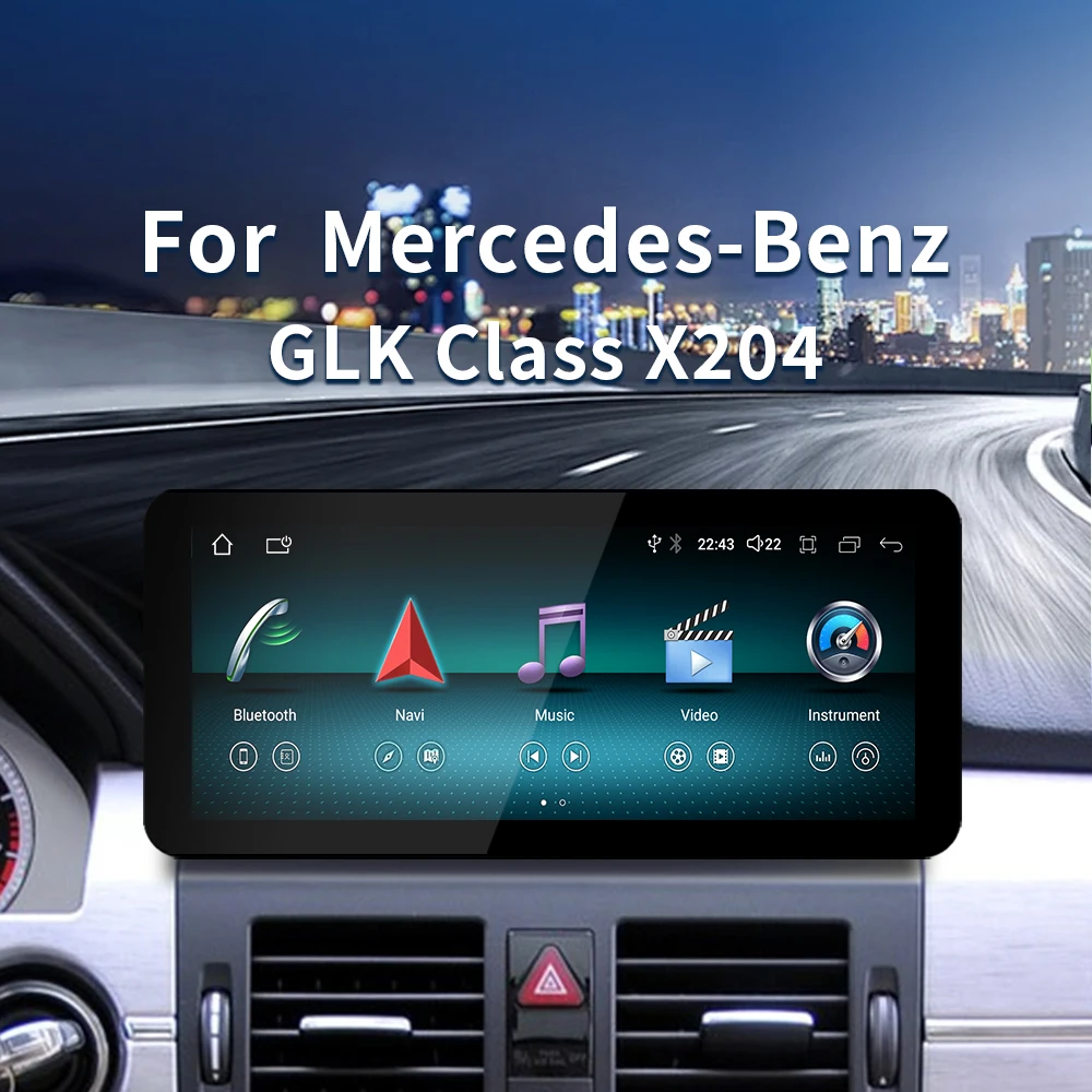 Новый автомобильный DVD-видео мультимедийный радиоплеер 10 25 дюйма для Mercedes Benz GLK X204