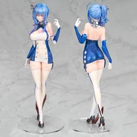 26cm anime girl azur lane st louis 17 pvc action figure blue uniform collectible toys model