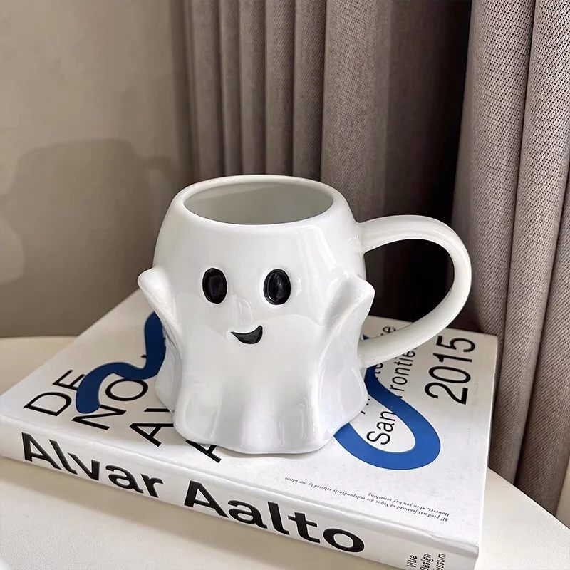 

Halloween Cartoon Mug Cute Ghost Elf Ceramic Mug Cup Water Cup Coffee Cup Milk Juice Cup Novelty Halloween Mugs Gifts