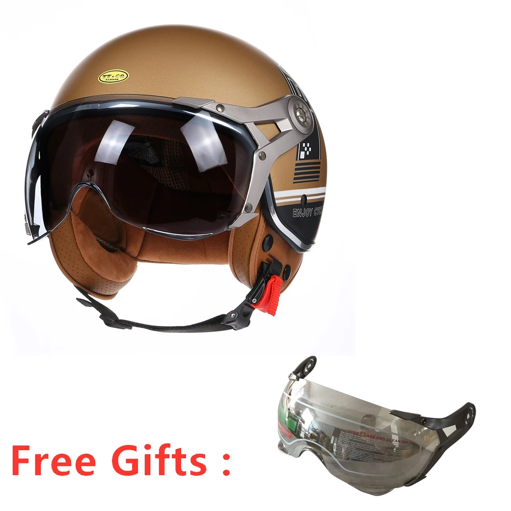 TT&ampCOCASCOS 3/4 Мотоциклетный шлем с открытым лицом Cascos Para Moto Capacetes Открытые защитные