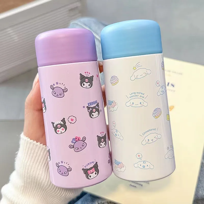 

Kawaii Sanrio Anime Cinnamoroll Kuromi My Melody Cute Cartoon Thermal Cup High Appearance Level Portable Cup Girly Heart