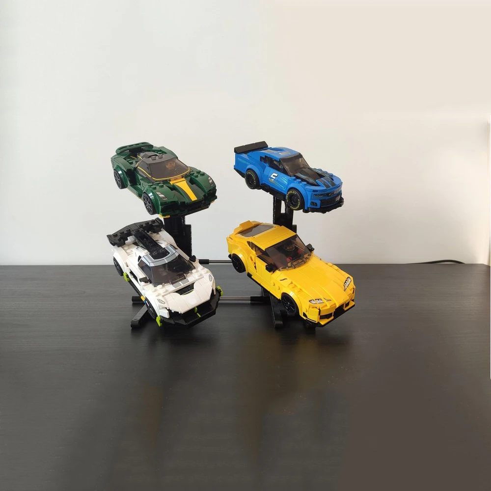 MOC 4 масштабируемый автомобиль сделай сам скоростные чемпионы стенд гоночный