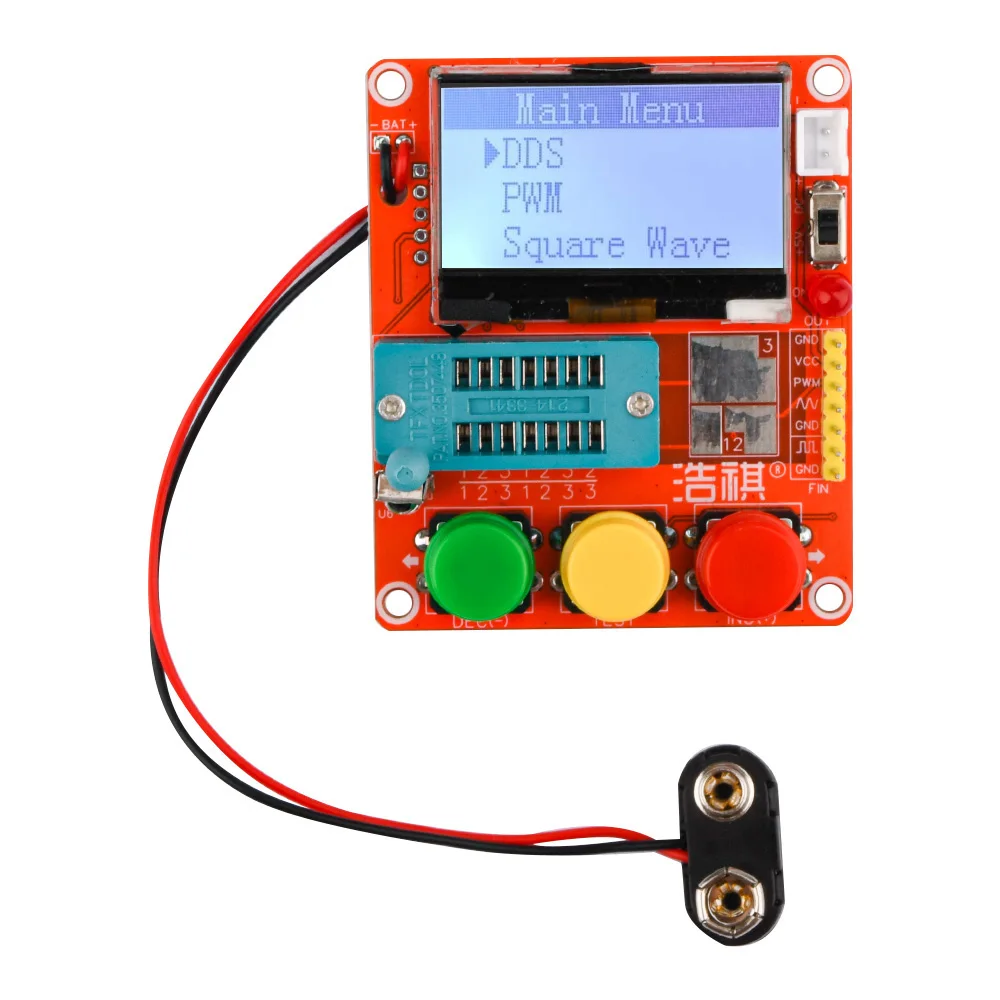 

LCR-T4-MINI-Z Digital Transistor Tester Diode Triode Capacitance ESR Meter Automatic MOS/PNP/NPN/FET/SCR LCR 12864 LCD Screen