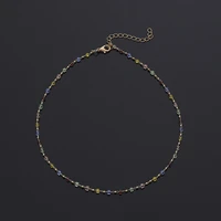 luxury choker necklace for women necklace korean jewelry gift trendy colorful crystal beads necklaces new arrival summer jewelry