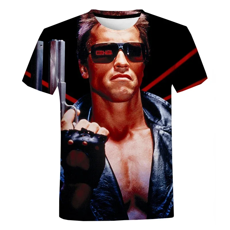 

Футболка Мужская/женская с 3D-принтом, стильная тенниска в стиле Харадзюку, одежда для косплея из фильма «Терминатор Арнольд», уличная одежда