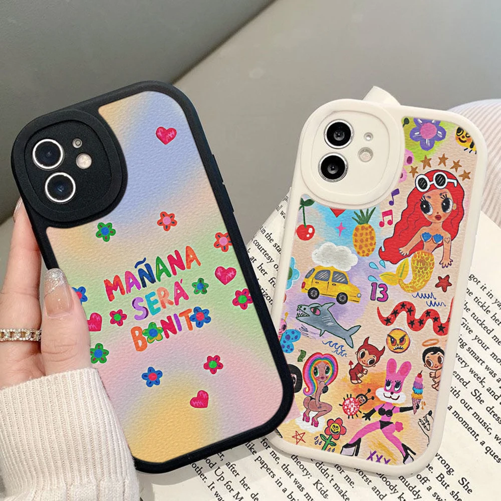 

For Iphone 14 Manana Sera Bonito Fashion Phone Case for Iphone 13 14 Pro MAX MiNi 7 8 14 Plus XS XR 13pro Lambskin Covers