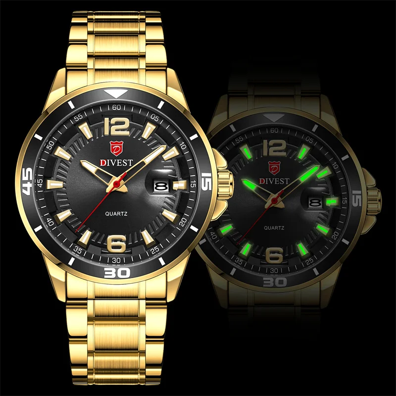 Оригинальные мужские часы DIVEST деловой модный бренд повседневные спортивные