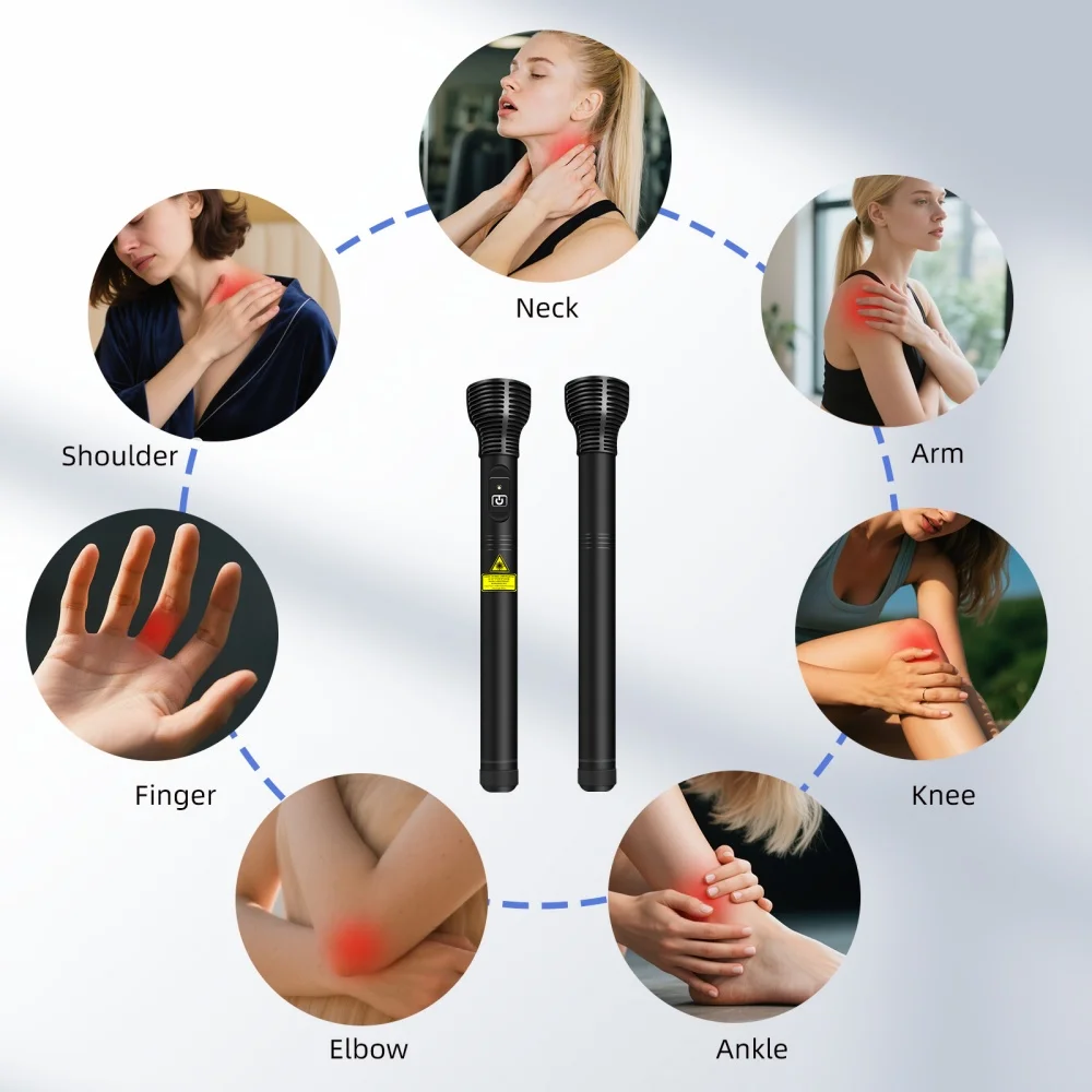 Фото Лазерный аппарат GOVW Non Invasive для акупунктуры, снятия боли в суставах, коленях, мышцах и спине, перезаряжаемая лазерная ручка для домашнего и клинического использования №2