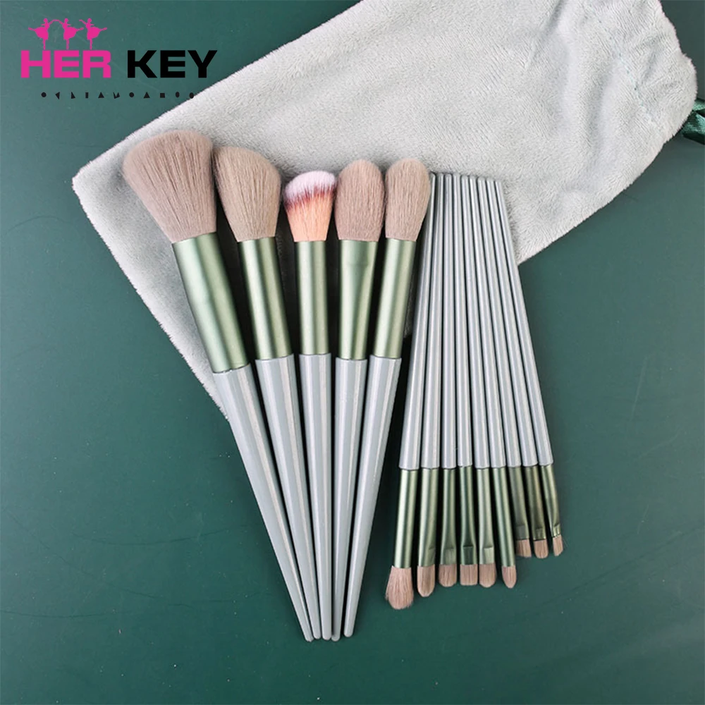 

13pcs Professional Makeup Brush Set Soft Fur Beauty Highlighter Powder Foundation Concealer Multifunctional Cosmetic Tool Makeup