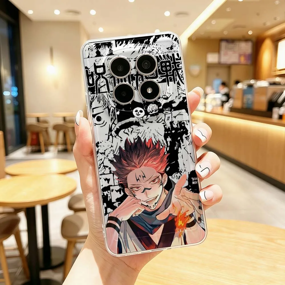 Аниме «Джудзюцу Кайсен» для Xiaomi POCO X7 X6 X5 F7 F6 F5 F4 M8 M6 C85 C71 Pro Защитный прозрачный чехол для телефона (art.: 3920dce854054) - 3920dce854054