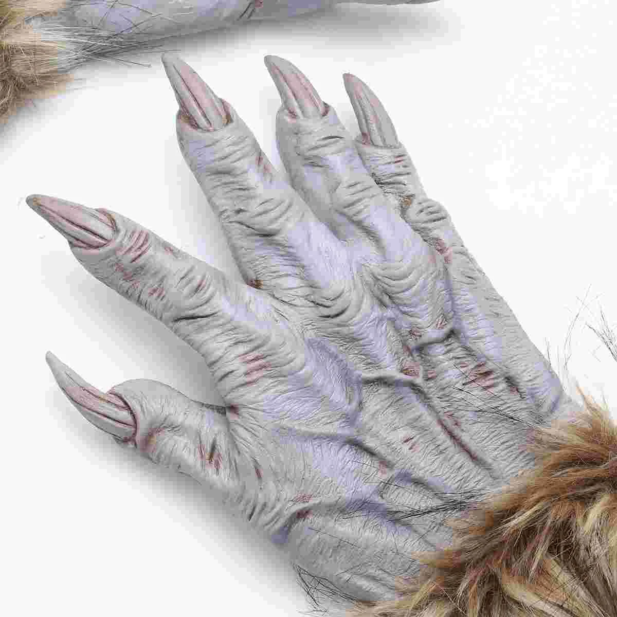 

1 Pair Wolf Claw Glove Horrific Costume Accessory Costume Props Wolf Claw Winter Finger