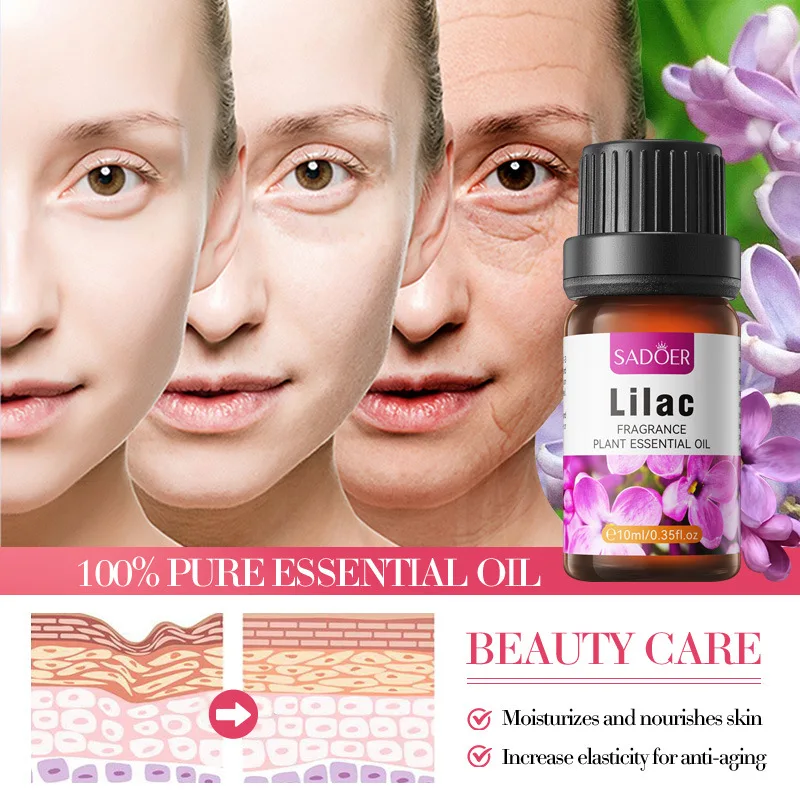 Набор эфирных масел 6 шт. 10 мл чистый натуральный базилик сиреневый мелисса