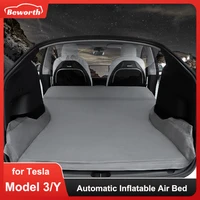 my automatic inflatable air bed mattress for tesla model y 3 2021 2022 memory cotton cushion camping car travel outdoor camping