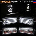 Водонепроницаемые супер яркие бегущие огни для Lada Niva 4x4 1995 светодиодный ные дневные ходовые огни с ходовым сигналом поворота лампа ДХО