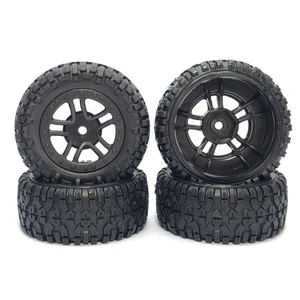 4Pcs Tire Tyre Wheel PX9300-21 For Pxtoys 9301 9301E Enoze 9301 9301E 1/18 RC Car Spare Parts Accessories